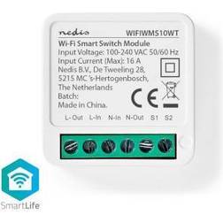 Nedis SmartLife Afbryder Wi-Fi 3680 W Terminalforbindelse App tilgængelig til: Android IOS