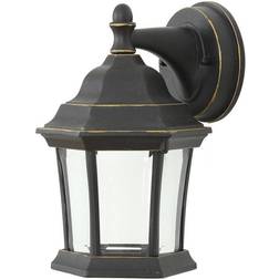 LuxenHome Black/Gold Wall Light