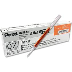 Pentel LR7-F Energel Refill 0.7mm Orange 12 pcs Bestillingsvare, 6-7 dages levering