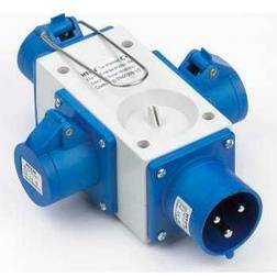 Wexim Kompaktforgrener 3P 16A 230V, udgang: 3 x CEE 3P 16A 230V