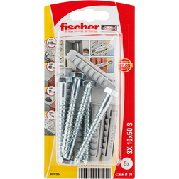 Fischer Cheville Nylon Collerette Sx 10x50 S Blister x5