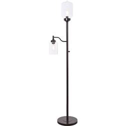 Kenroy Home 35283ORB Casey Mother Son Torchiere Oil Rubbed Floor Lamp