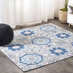 Jonathan Y 5 Square Mediterranean Medallion Gray, Blue