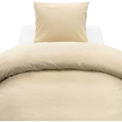 Borganäs Thelma Stripe Påslakan Gul (210x150cm)