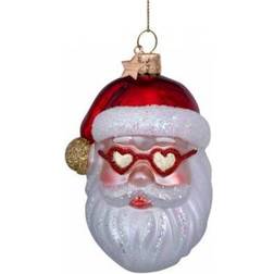 Vondels Glass Ball Santa Claus Juletræspynt 10cm