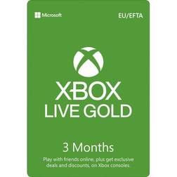 Microsoft Xbox Live Gold Card - 3 months