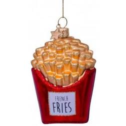Vondels Glass Ball French Fries Julgranspynt 10cm