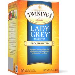 Twinings Decaffeinated Lady Individually Wrapped Tea Count Pack Lemon