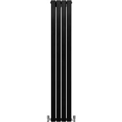 Radiateur Plat Mural 160 x 28 cm Noir Mat