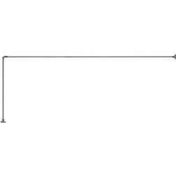 Croydex L-Shaped Extendable Shower Rail