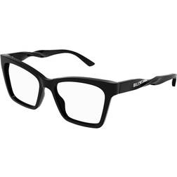 Balenciaga BB0210O 001 De Vue Femme Noires (Seulement Monture)