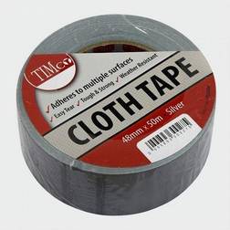 Timco CTSILVER Cloth Tape 50m