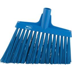 Vikan 12" Wide, Blue Synthetic Bristles, Angled Broom