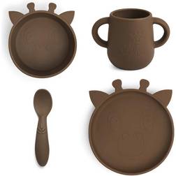 Nuuroo Lykke Giraffe Tableware Set 4pcs