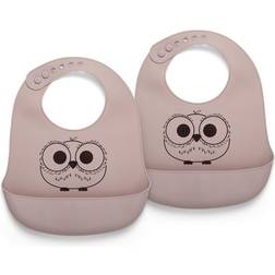 Nuuroo Alfie Silicone Bib 2-pack Woodrose