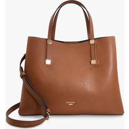 Dune London Dorrie Large Faux Leather Tote Bag - Brown