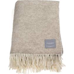 Stackelbergs Plaid Teppe Hvit, Beige (170x130cm)