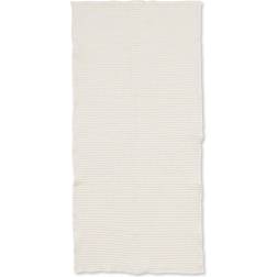 ferm LIVING Handduk ekologisk Badezimmerhandtuch Weiß (140x70cm)