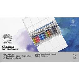 Winsor & Newton Akvarelfarve Sæt Med 13 Dele Tube Travel