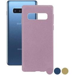 Ksix Funda ecológica para samsung galaxy s10 plus, semirrígida, azul