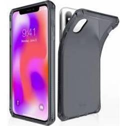 ItSkins Spectrum Clear Antimicrobial Baksidesskydd för mobiltelefon termoplastisk polyuretan (TPU) Impacthane svart för Apple iPhone XS Max