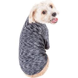 Petlife Black Active 'Warf Speed' Heathered Ultra-Stretch Sporty Performance Dog