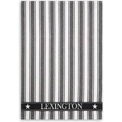 Lexington Icons Twill Waffle Striped Kitchen Towel White, Black (70x50cm)
