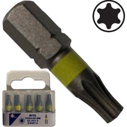 Bato industri torx 25mm 1/4 5 Stk. Bitsskruetrækker