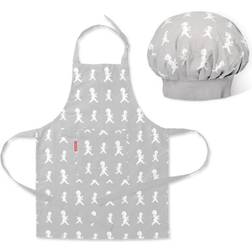 Solstickan Chef Hat Förkläde Grå (29.5x20cm)