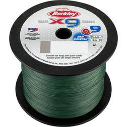 Berkley unisex X9 Lo-Vis grön flätad fiskelina, låg, 2188yd/36 kg