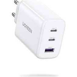 Ugreen Fast Wall Charger 2 x USB Type C/USB 65W PD3 .0, QC3 .0/4.0 White (CD275)