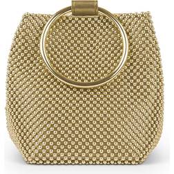 Jessica McClintock Gwen Ball Mesh Ring Pouch Light Gold