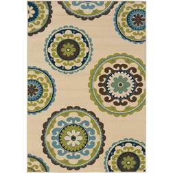 Oriental Weavers of America Frisian Floral White, Green, Blue