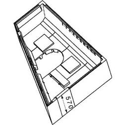 Duravit Paiova Monteringskasse 1800x14