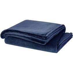 Cannon Solid Plush Blankets Gray, Yellow