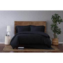 Brooklyn Loom Classic Duvet Cover Black