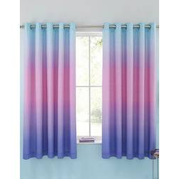 Catherine Lansfield Ombre Rainbow Clouds Bed Sheet Multicolour, Pink