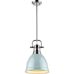 Golden Lighting Duncan Chrome Mini Pendant Lamp