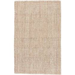 Jaipur Living RUG112592 Textured Jute Natural, Beige, White 96x120"