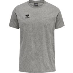 Hummel Move Grid Cotton T-shirt S/S Men - Grey Melange