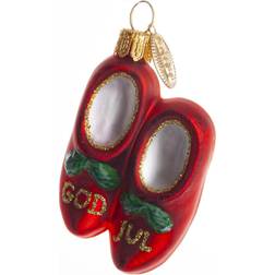Brink Nordic Nisse Wooden Shoes Juletræspynt 6cm