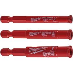 Milwaukee Diamantborsett 6-8-10mm 1/4" HEX