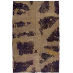Arkiio Handknuten Persisk Vintagematta Tabriz 133x205 Lila, Beige