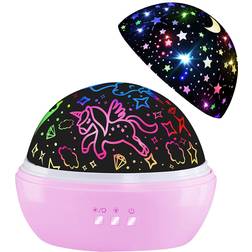 Hongid Unicorn & Star Projector Night Light