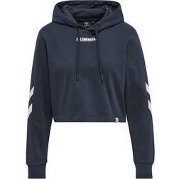 Hummel Legacy Women Cropped Hoodie - Blue Nights