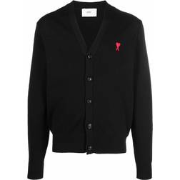 Ami Paris Ami de Coeur Cardigan - Black