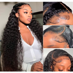 Nantliy 13x4 HD Water Wave Lace Front Wig 20 inch