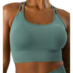 ICANIWILL Ribbed Define Seamless Sports Bra - Sea Green