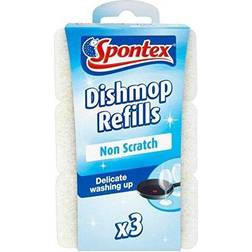 Pack of Three Spontex Dish Mop Non Scratch Refills