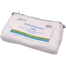 2Work Dishcloths 400x280mm White Pack CPD30019 CPD30019